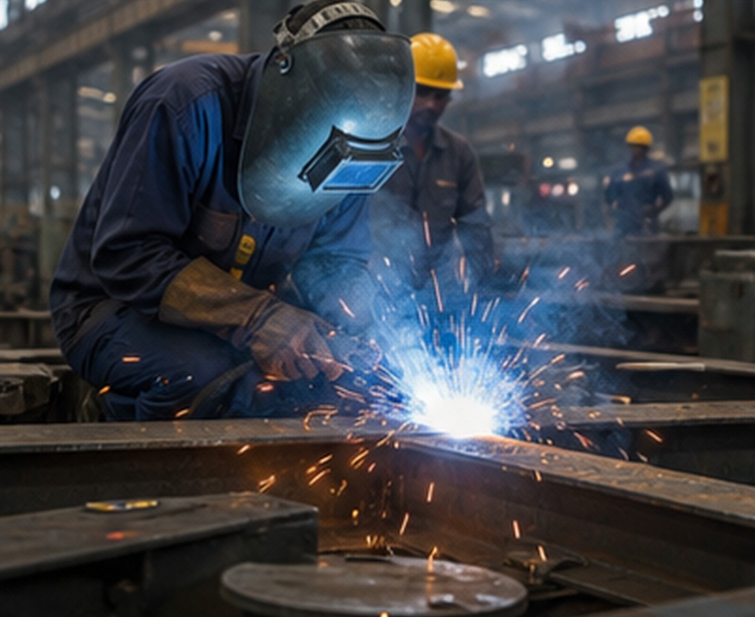 Industrial grinding and fabrication work